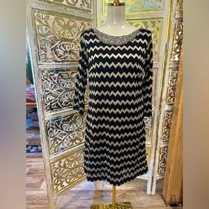 Black/gold Britt Ryan dress, size 8